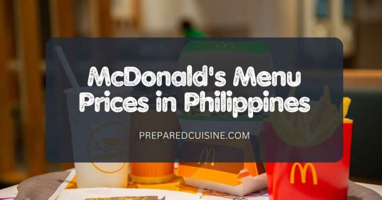 McDonald's Menu Prices in Philippines